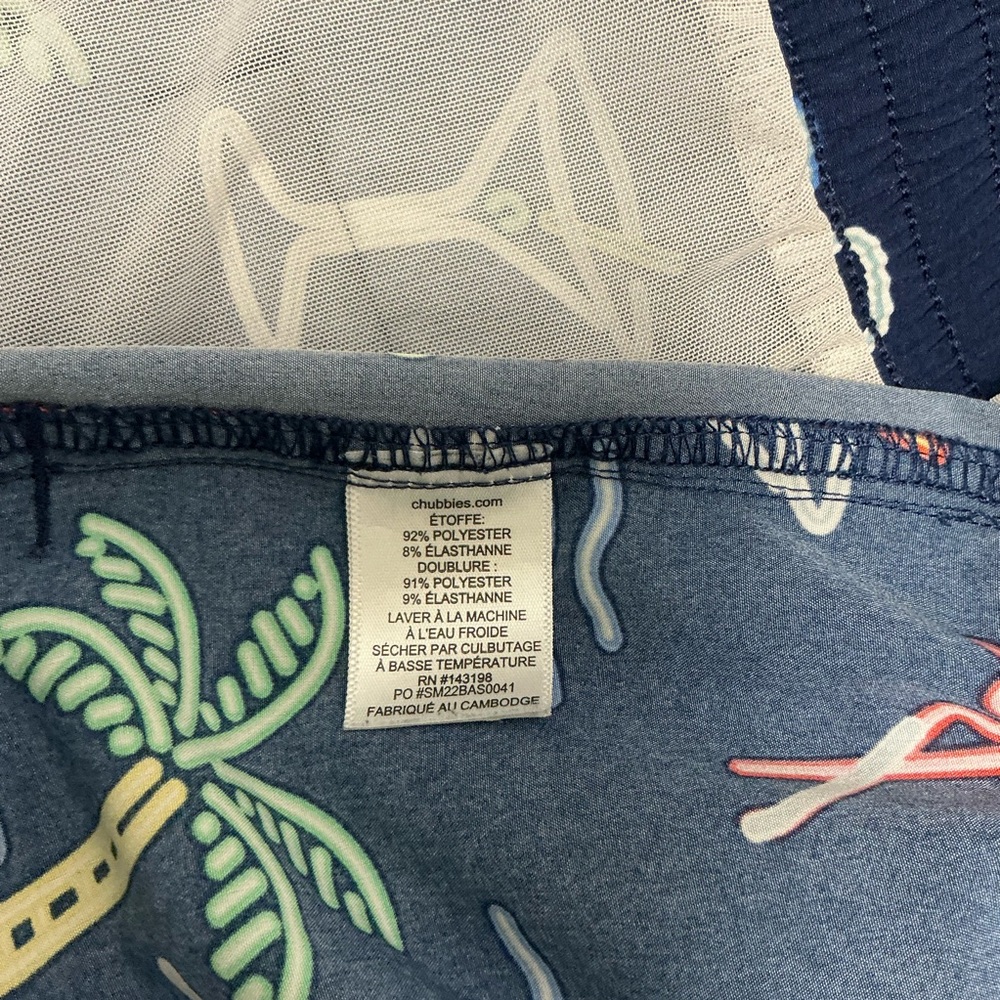 Chubbies The Neon Lights 7” Inseam Stretch Swim Trunks Men’s Size Medium - Picture 8 of 9